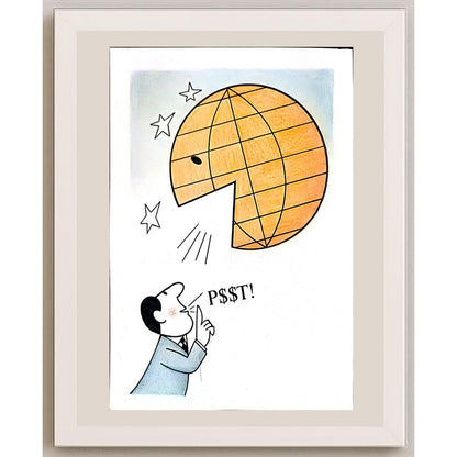 Aleksandar Daskalovic 29x21cm Orijinal Karikatür BOD03268