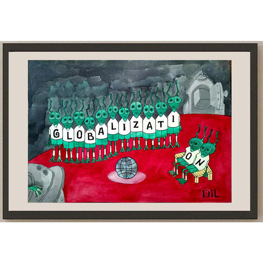 Dilyan Dochev 29x21cm Orijinal Karikatür BOD03272