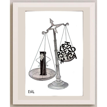 Dilyan Dochev 29x21cm Orijinal Karikatür BOD03273