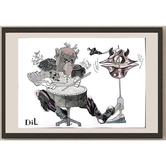 Dilyan Dochev 29x21cm Orijinal Karikatür BOD03274
