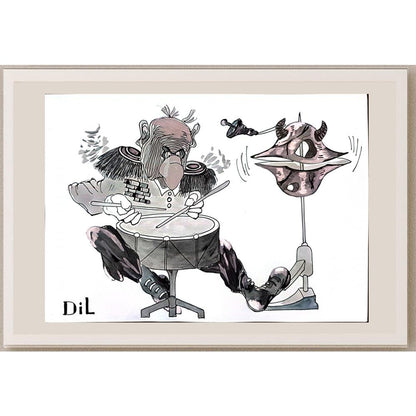 Dilyan Dochev 29x21cm Orijinal Karikatür BOD03274
