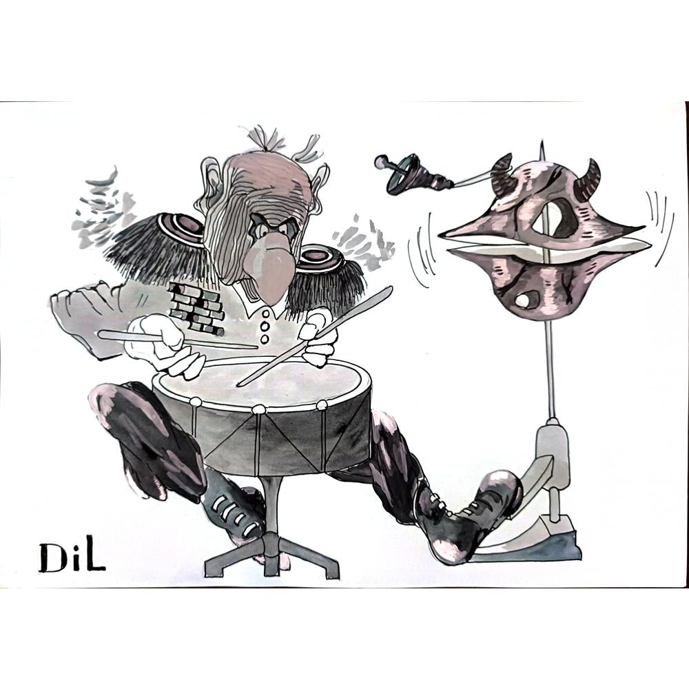 Dilyan Dochev 29x21cm Orijinal Karikatür BOD03274