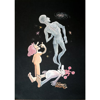 Cornel Marim Chiorean 29x21cm Orijinal Karikatür BOD03275