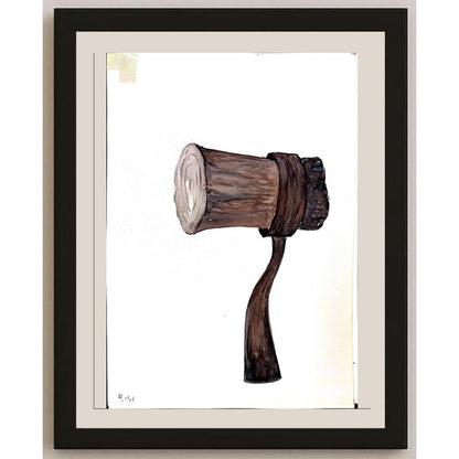 Mohamed Reza 29x21cm Orijinal Karikatür BOD03281