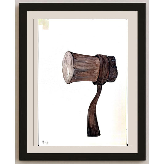 Mohamed Reza 29x21cm Orijinal Karikatür BOD03281