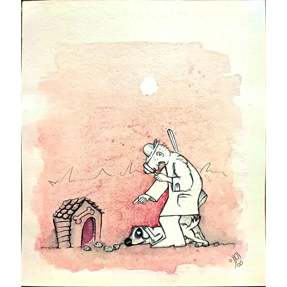 Amin Dast Bola 22x21cm Orijinal Karikatür BOD03284