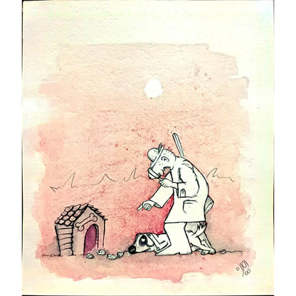 Amin Dast Bola 22x21cm Orijinal Karikatür BOD03284
