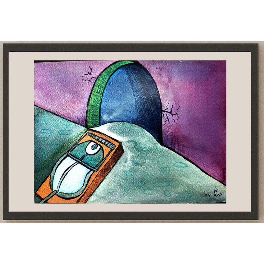 Nahid Dariany 21x16cm Orijinal Karikatür BOD03287