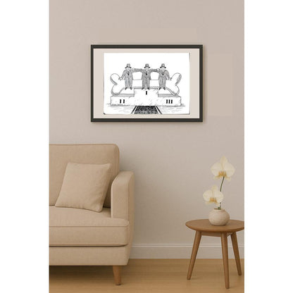Aurel Stefan Alexandrescu 29x21cm Orijinal Karikatür BOD03291