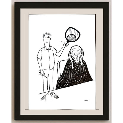 Arvid Andreassen Askehaugveien 29x21cm Orijinal Karikatür BOD03294