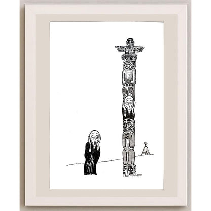 Arvid Andreassen Askehaugveien 29x21cm Orijinal Karikatür BOD03296