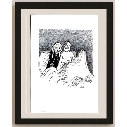 Arvid Andreassen Askehaugveien 29x21cm Orijinal Karikatür BOD03297