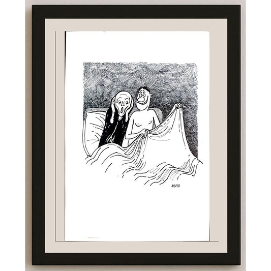Arvid Andreassen Askehaugveien 29x21cm Orijinal Karikatür BOD03297