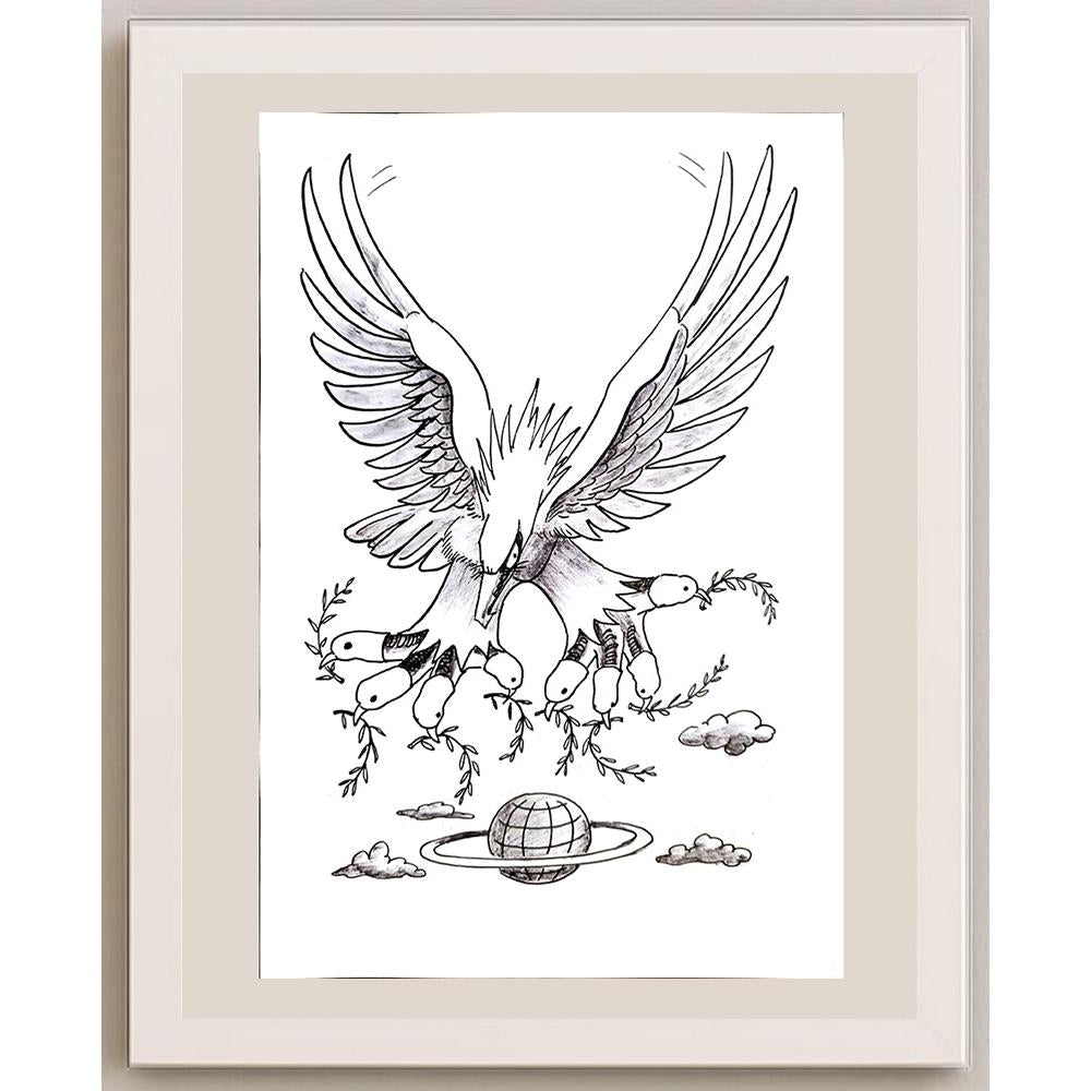 Feng Hui Cang 25x18cm Orijinal Karikatür BOD03312