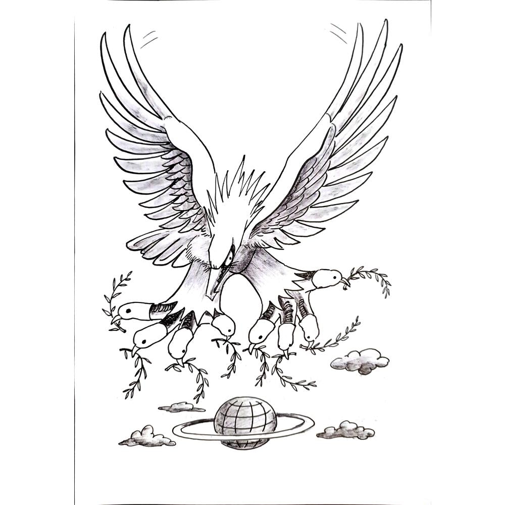 Feng Hui Cang 25x18cm Orijinal Karikatür BOD03312