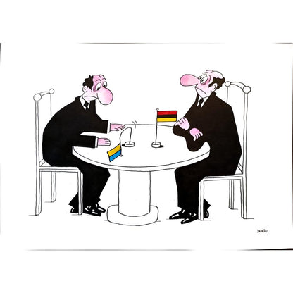 Olexander Dubovskyi 29x21cm Orijinal Karikatür BOD03315