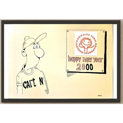 Olexander Dubovskyi 29x21cm Orijinal Karikatür BOD03316