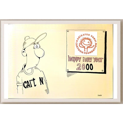 Olexander Dubovskyi 29x21cm Orijinal Karikatür BOD03316