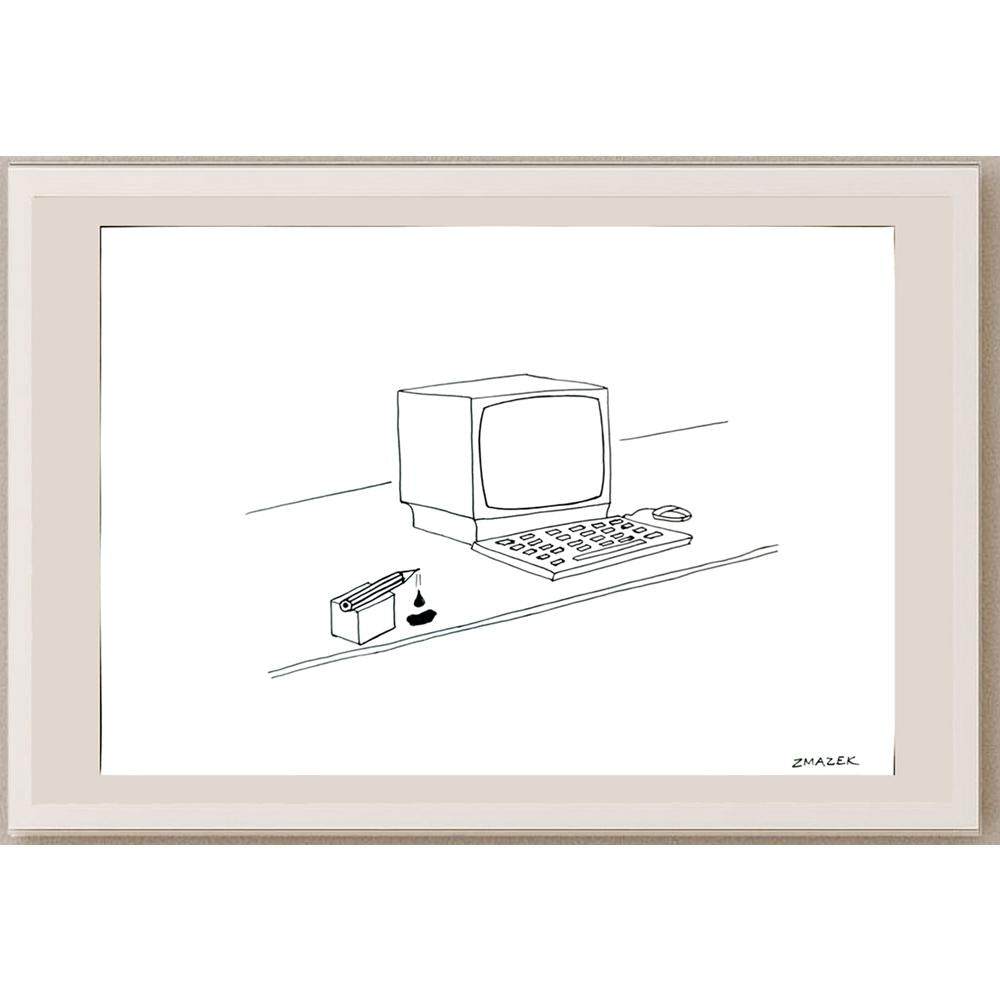 Stanko Zmazek 29x21cm Orijinal Karikatür BOD03321