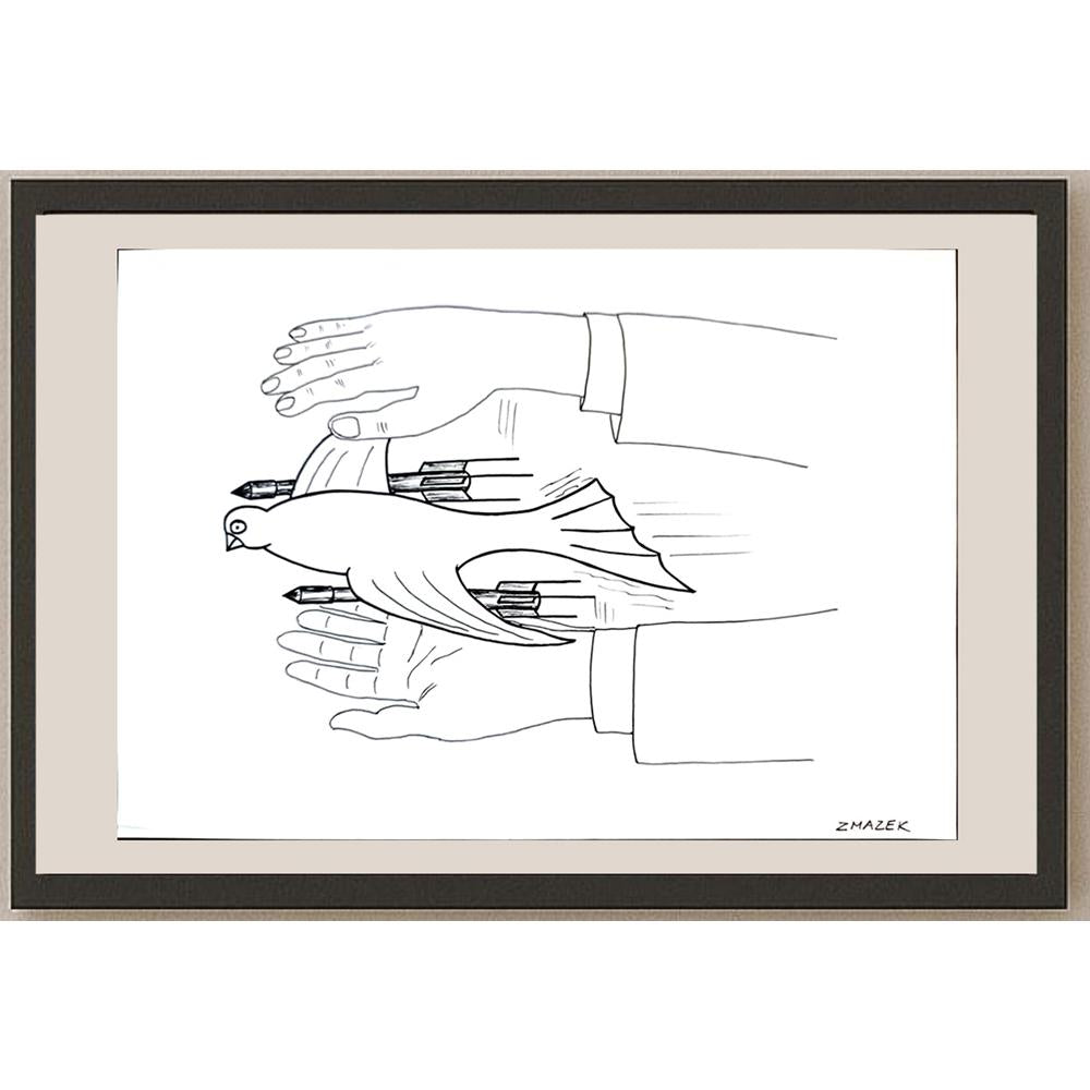 Stanko Zmazek 29x21cm Orijinal Karikatür BOD03322