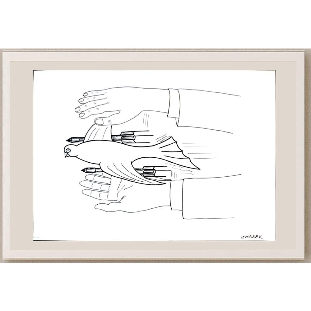 Stanko Zmazek 29x21cm Orijinal Karikatür BOD03322