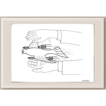 Stanko Zmazek 29x21cm Orijinal Karikatür BOD03322