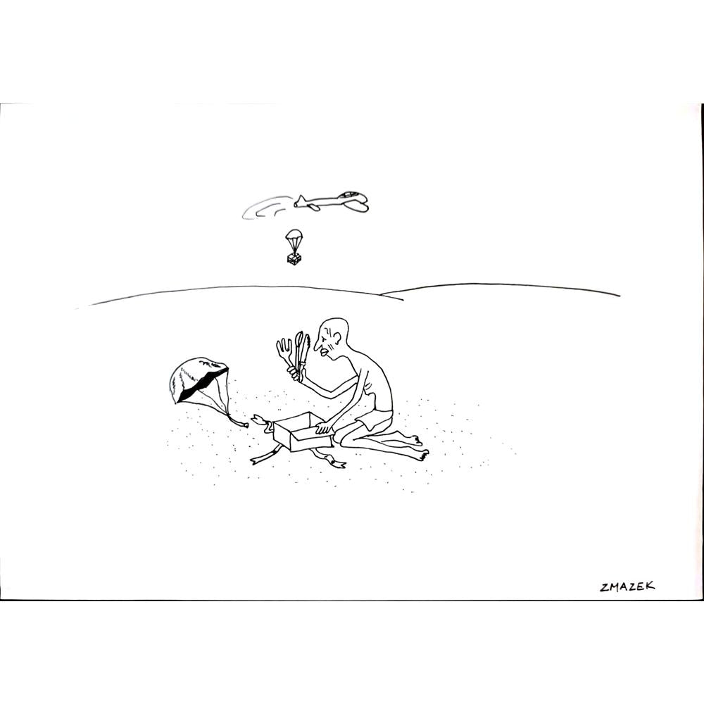 Stanko Zmazek 29x21cm Orijinal Karikatür BOD03323