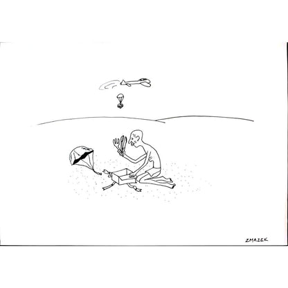 Stanko Zmazek 29x21cm Orijinal Karikatür BOD03323