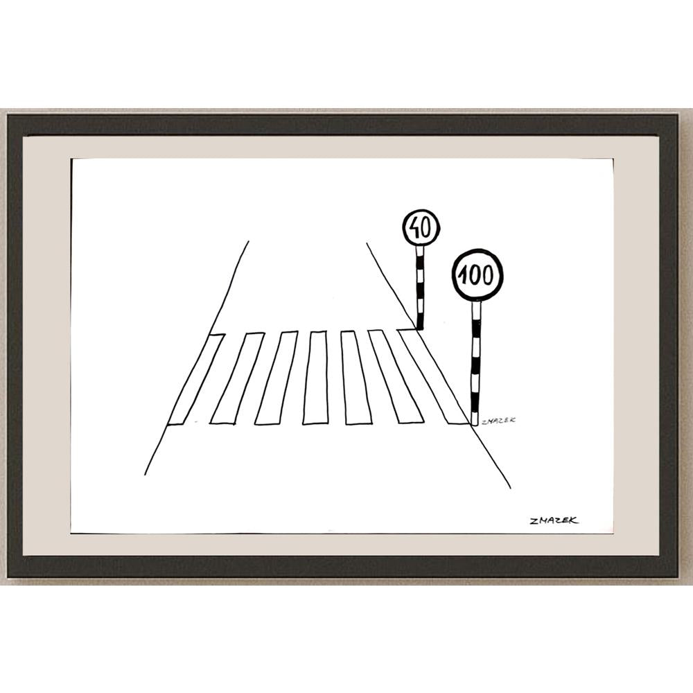 Stanko Zmazek 29x21cm Orijinal Karikatür BOD03324