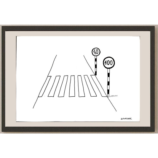 Stanko Zmazek 29x21cm Orijinal Karikatür BOD03324