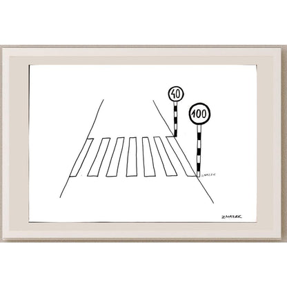 Stanko Zmazek 29x21cm Orijinal Karikatür BOD03324