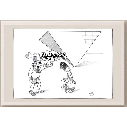 Vansovich Andrey 29x21cm Orijinal Karikatür BOD03330