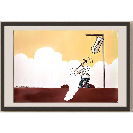 Dachuan Xia 29x21cm Orijinal Karikatür BOD03334