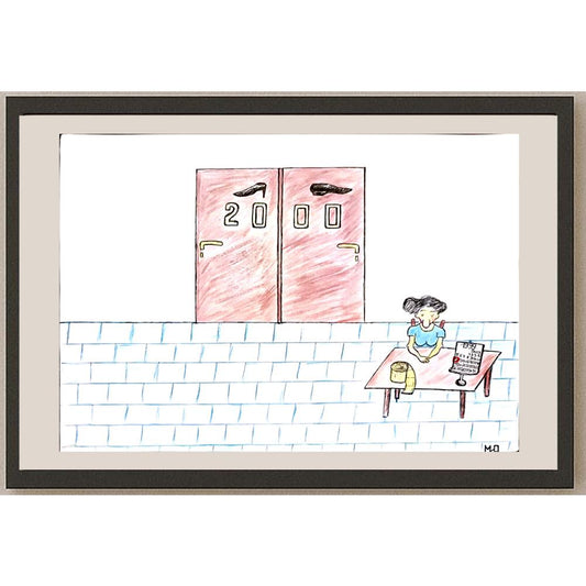 Miodrag Lazarevic 29x21cm Orijinal Karikatür BOD03337
