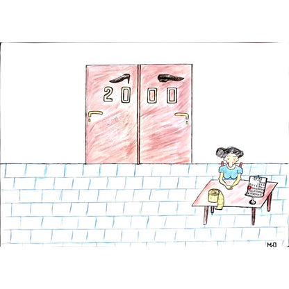 Miodrag Lazarevic 29x21cm Orijinal Karikatür BOD03337