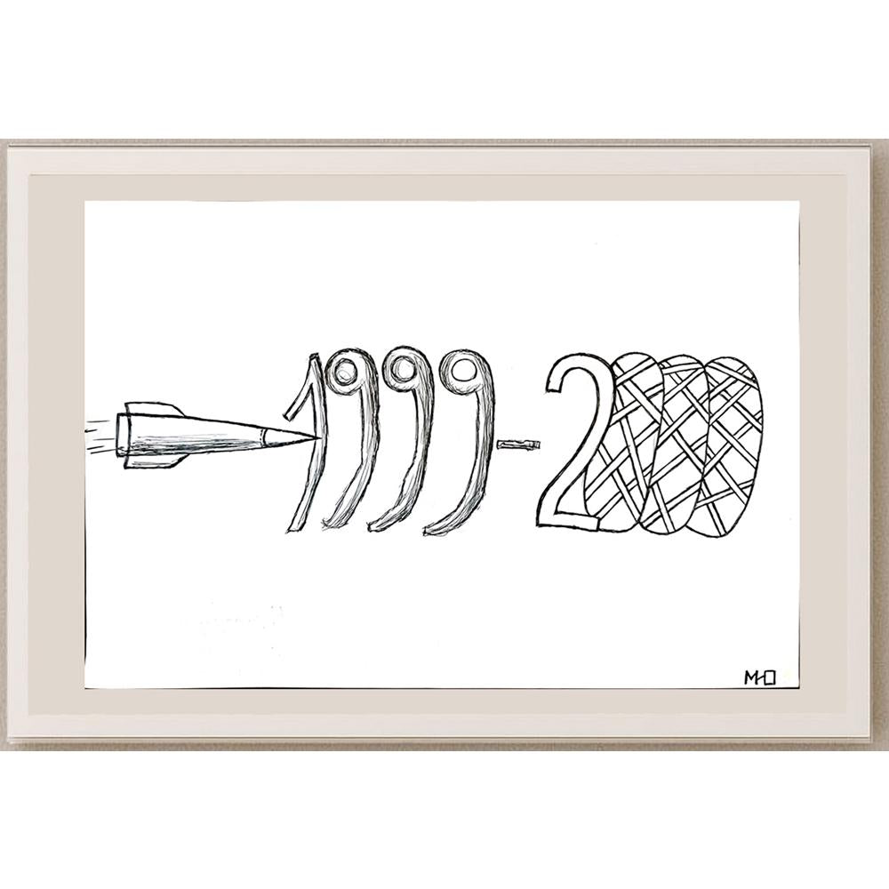 Miodrag Lazarevic 29x21cm Orijinal Karikatür BOD03340