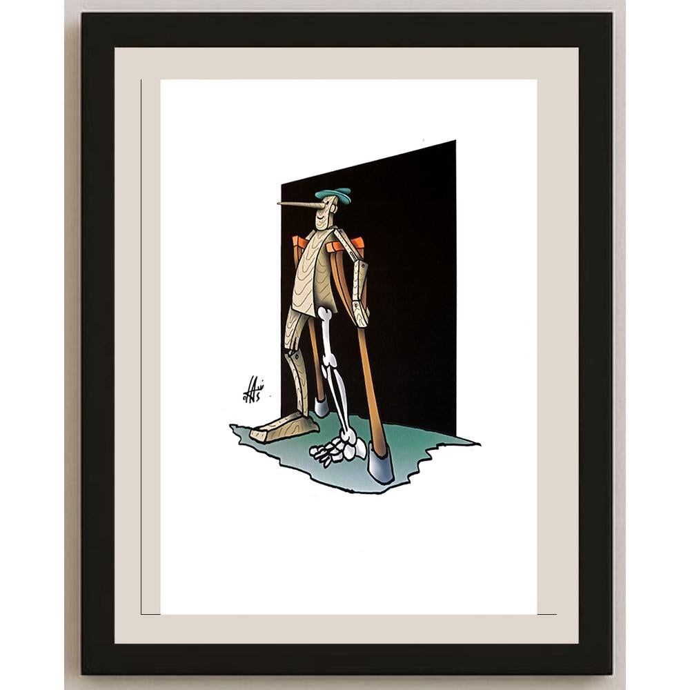 Nikola Otas 29x21cm Orijinal Karikatür BOD03341