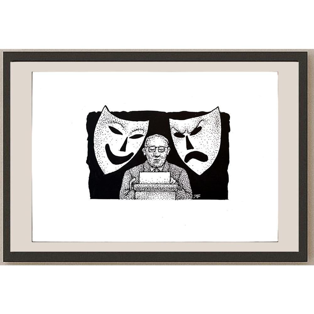 Jugoslav Vlahovic 29x21cm Orijinal Karikatür BOD03343