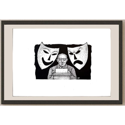 Jugoslav Vlahovic 29x21cm Orijinal Karikatür BOD03343