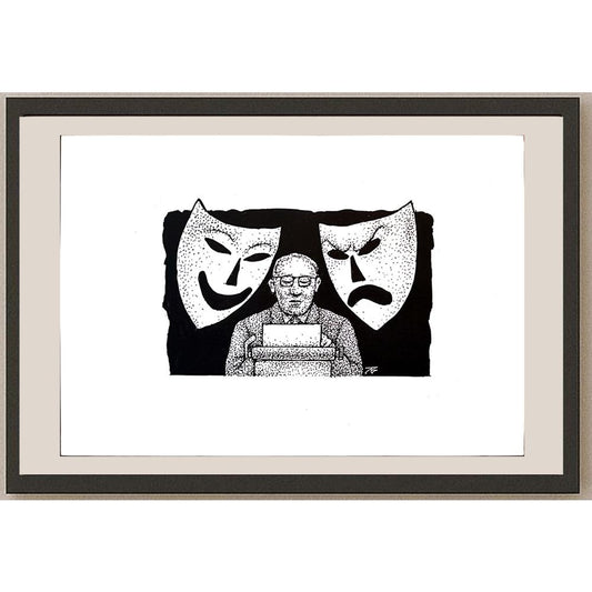 Jugoslav Vlahovic 29x21cm Orijinal Karikatür BOD03343