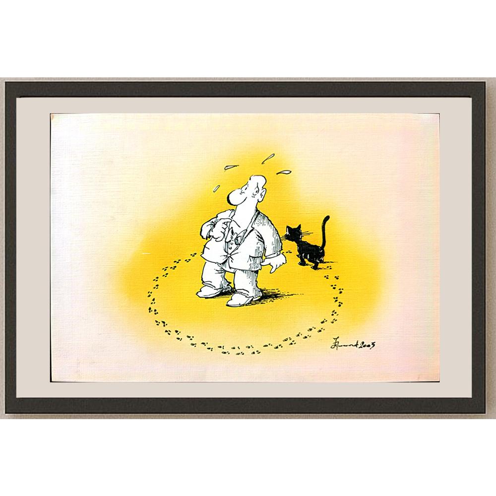 Jovan Prokopljevic 29x21cm Orijinal Karikatür BOD03348