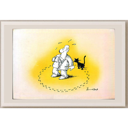 Jovan Prokopljevic 29x21cm Orijinal Karikatür BOD03348
