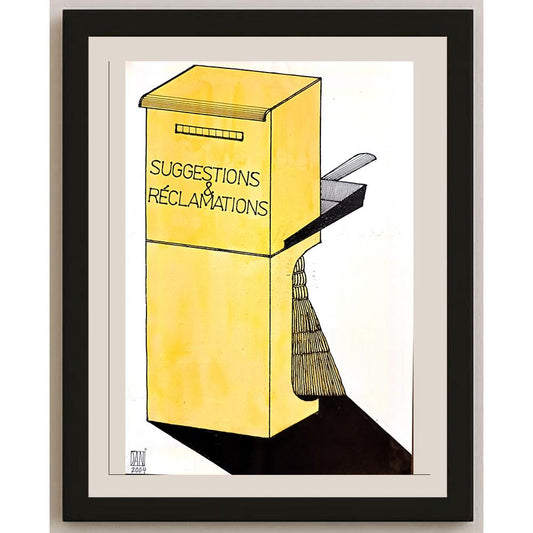 Mihaita Porumbita 29x21cm Orijinal Karikatür BOD03350