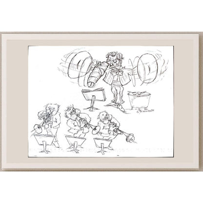Tsvetomir Veleshky 31x24cm Orijinal Karikatür BOD03355