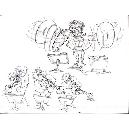 Tsvetomir Veleshky 31x24cm Orijinal Karikatür BOD03355