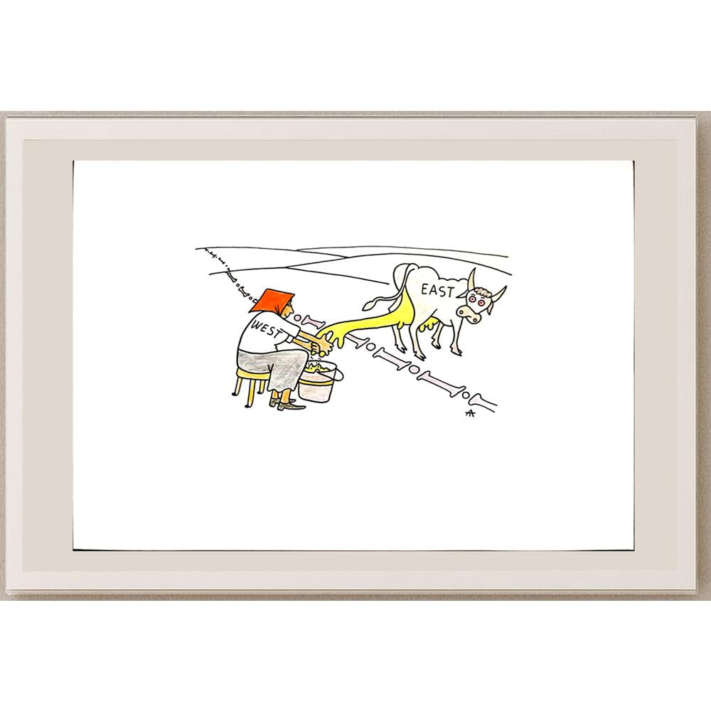 Alexei Talimonov 29x21cm Orijinal Karikatür BOD03362