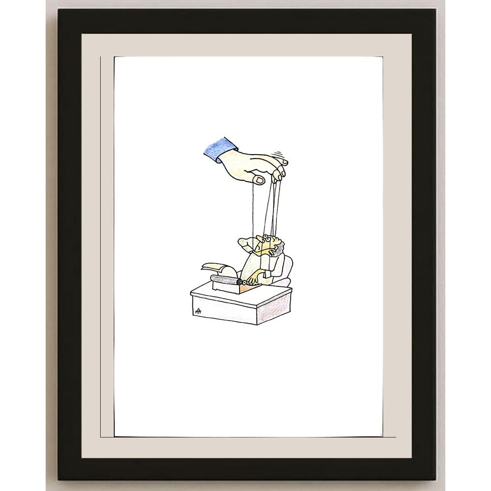 Alexei Talimonov 29x21cm Orijinal Karikatür BOD03363