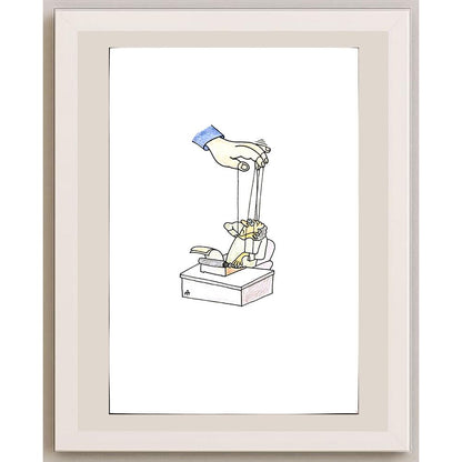 Alexei Talimonov 29x21cm Orijinal Karikatür BOD03363