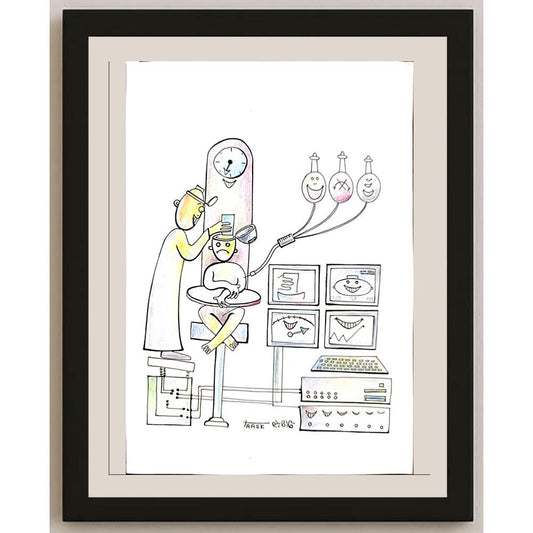 Tarek Seliem Mikhail 29x21cm Orijinal Karikatür BOD03364