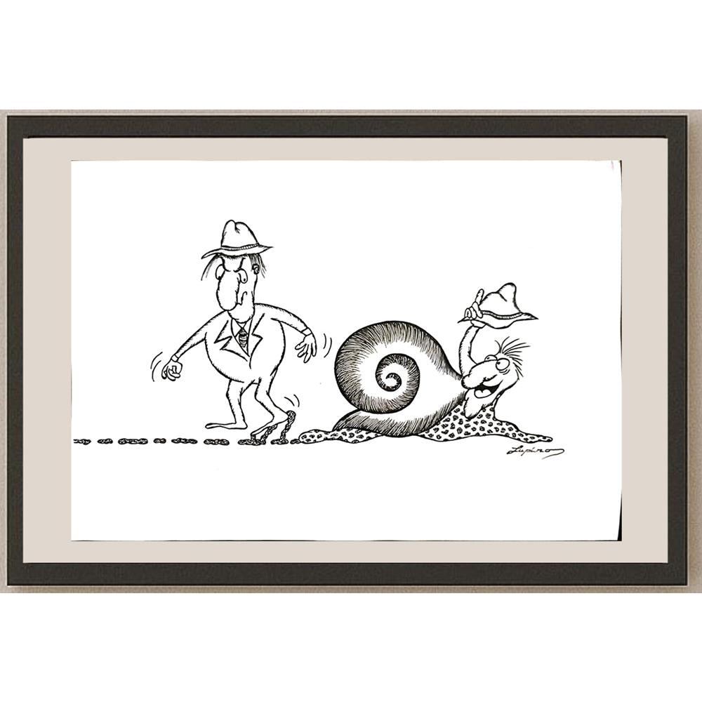 Marian Lupu 29x21cm Orijinal Karikatür BOD03371